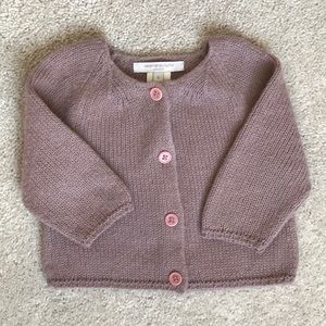 ISO CARAMEL LONDON Baby Alpaca knitted cardigan
